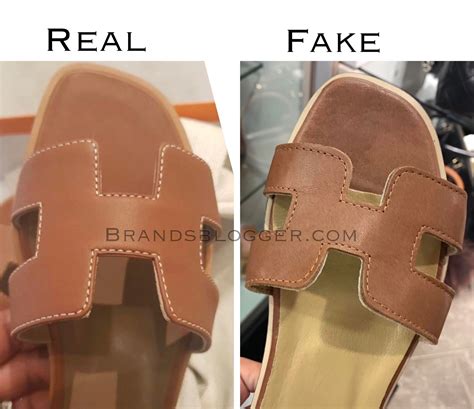 How To Spot Fake Hermès Oran Sandals 